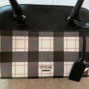 Guess Tartan Plaid Shoulder Bag